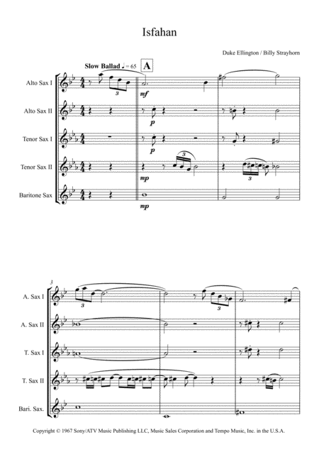 Isfahan For Saxophone Quintet Page 2