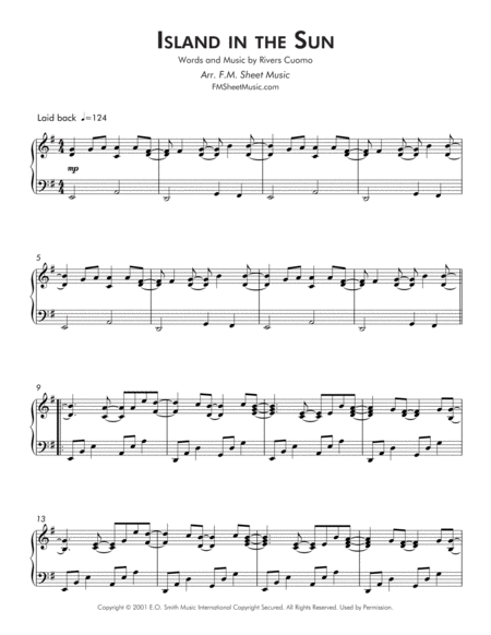 Island In The Sun Early Intermediate Piano Page 2