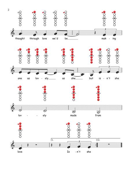 Isnt She Lovely Clarinet Sheet Music Tab Page 2