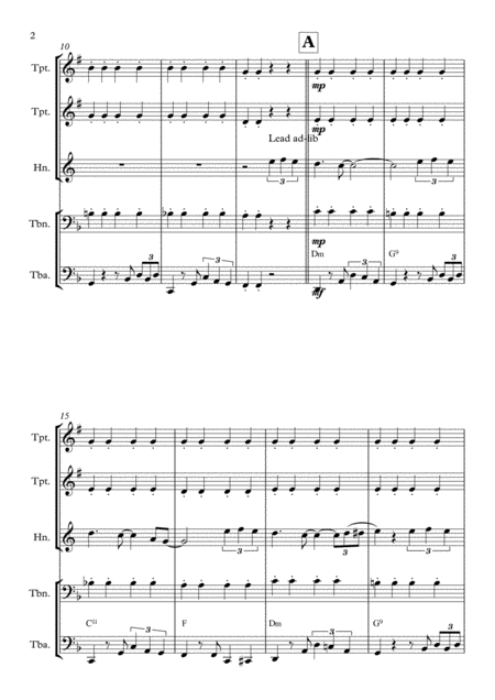 Isnt She Lovely For Brass Quintet Page 2