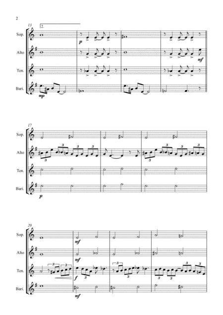 It Aint Necessarily So From Porgy And Bess Saxophone Quartet Page 2