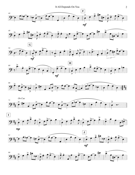 It All Depends On You Bass Page 2