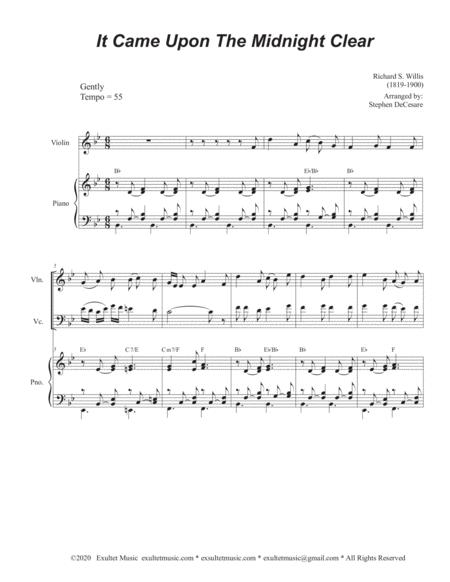 It Came Upon The Midnight Clear Duet For Violin And Cello Page 2