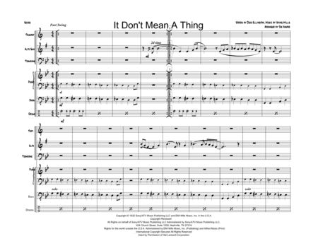 It Dont Mean A Thing If It Aint Got That Swing For Trumpet Alto Trombone And Rhythm Section Page 2