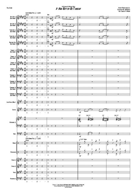 It Had Better Be Tonight Big Band Score And Parts With Strings Page 2