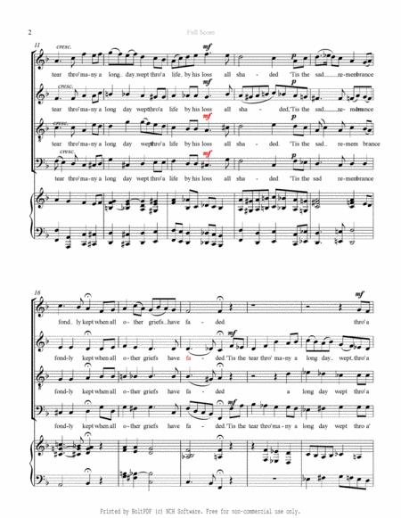 It Is Not The Tear At This Moment Shed Irish Traditional Words By Thomas Moore 1779 1852 Satb Choir Page 2