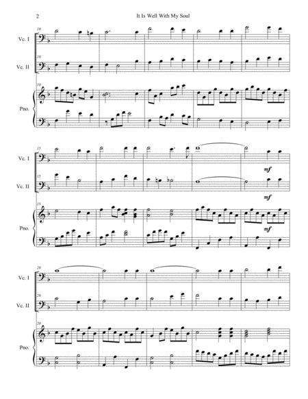 It Is Well With My Soul Cello Duet Page 2