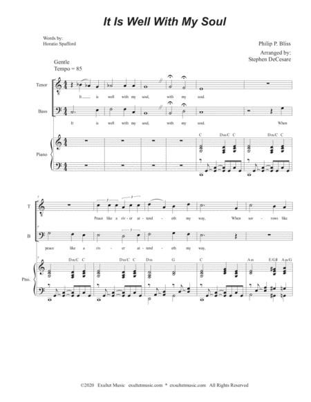 It Is Well With My Soul Duet For Tenor And Bass Solo Page 2