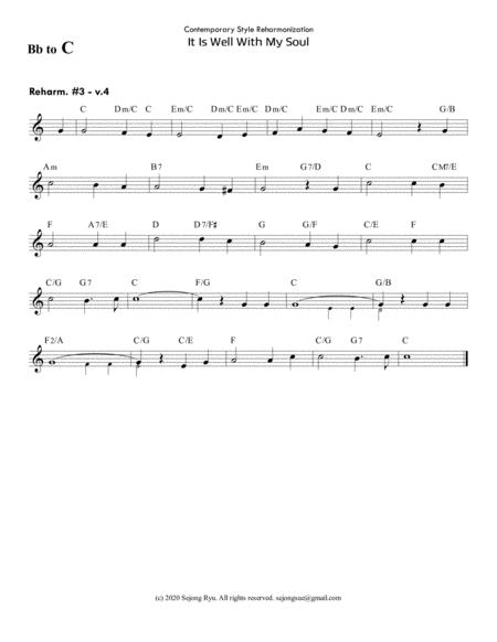 It Is Well With My Soul Reharmonization Lead Sheet Page 2