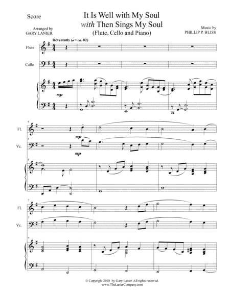 It Is Well With My Soul With Then Sings My Soul Trio Flute Bassoon With Piano Score And Parts Page 2