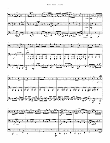 Italian Concerto Bwv 971 For Tuba Trio Page 2