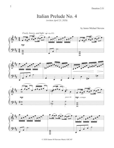 Italian Prelude No 4 Piano Solo Page 2