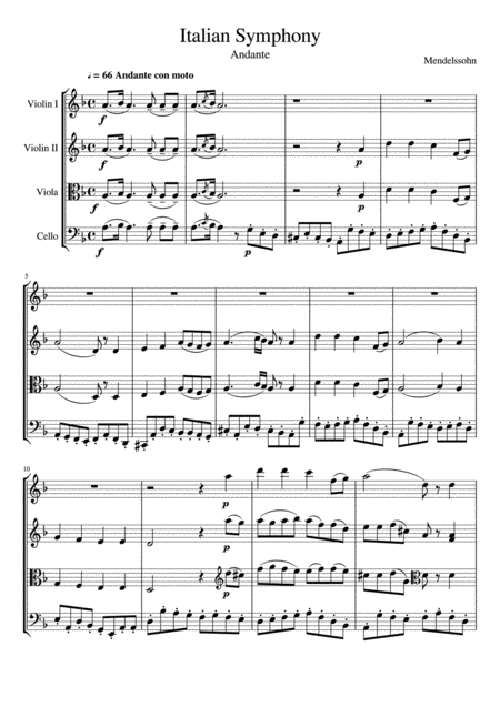 Italian Symphony Andante Page 2