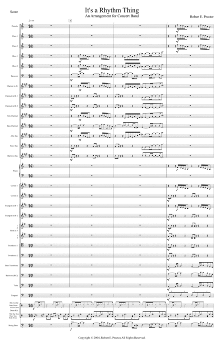 Its A Rhythm Thing For Concert Band Page 2