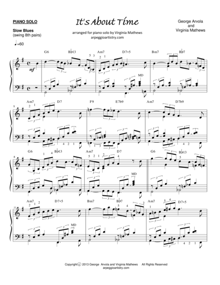 Its About Time Piano Solo Page 2