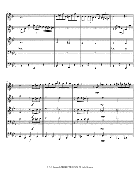 Its Been A Long Long Time Advanced Brass Quintet Arrangement Page 2