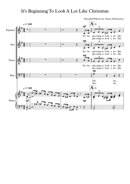 Its Beginning To Look Like Christmas Satb Page 2