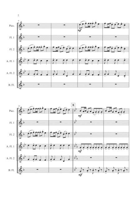 J Ai Vu Le Loup Flute Ensemble Page 2