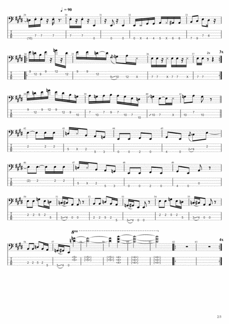 Jaco Pastorius Solos Live In Germany Whit Tab Page 2