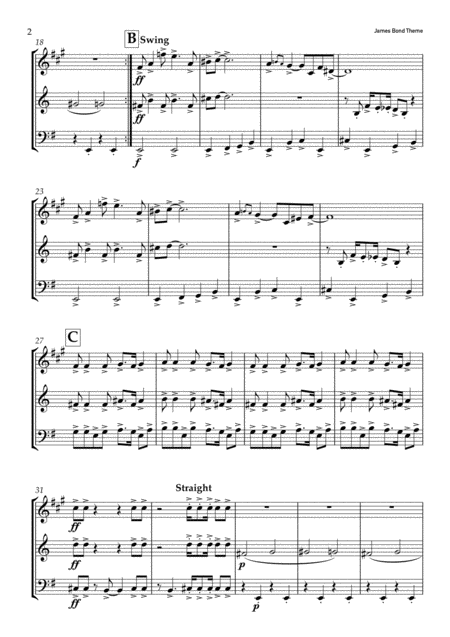James Bond Theme For Brass Trio Page 2