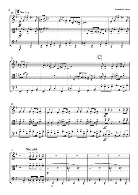 James Bond Theme For String Trio Page 2