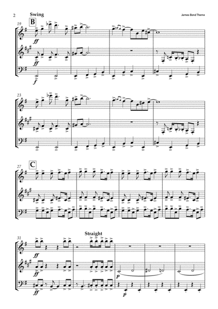 James Bond Theme For Wind Trio Page 2