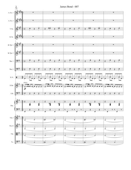 James Bond Theme Pops Orchestra Strings Saxes Aatb 2 Trp 2 Trb Electric Guitar Solo Rhythm Page 2