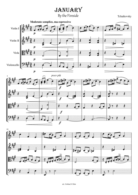 January For String Quartet Page 2