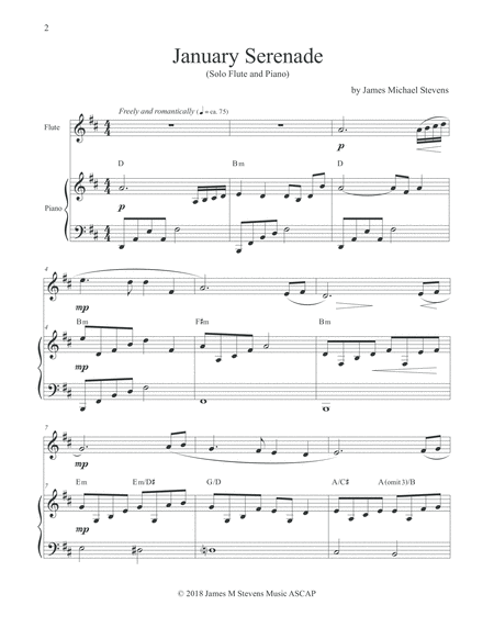 January Serenade Flute Piano Page 2