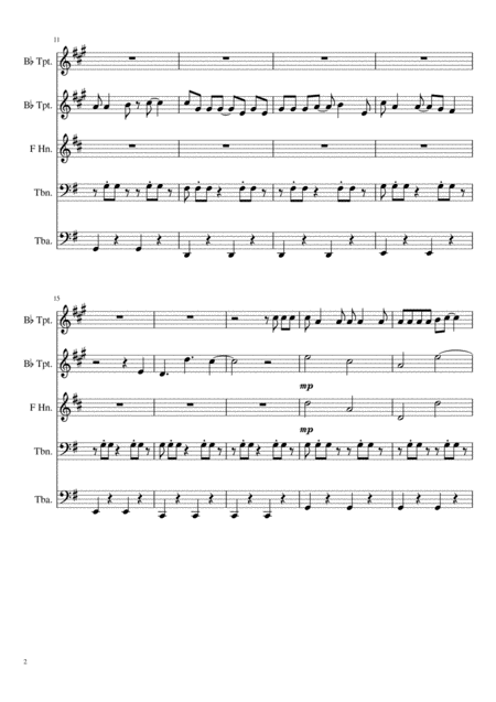 Jason Mraz I M Yours For Brass Quintet Page 2