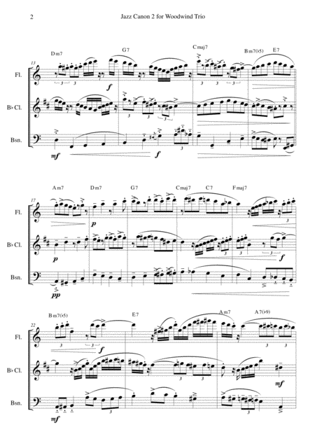 Jazz Canon 2 For Woodwind Trio Page 2