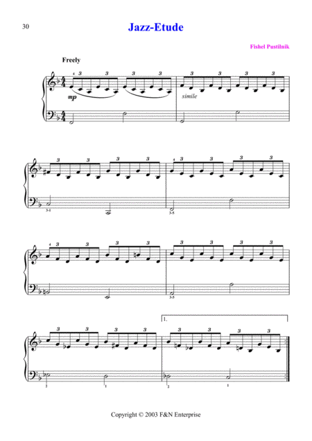 Jazz Etude Page 2