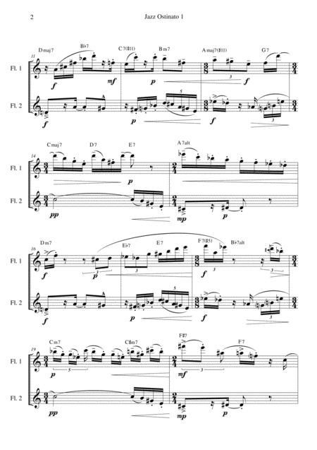 Jazz Ostinato 1 For Flute Duo Page 2