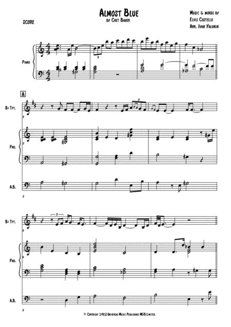 Jazz Transcriptions Chet Baker Almost Blue Page 2