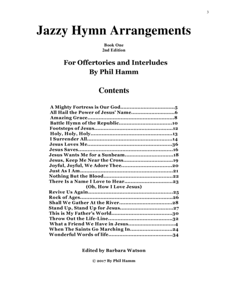 Jazzy Hymn Arrangements Book One 2nd Edition Page 2