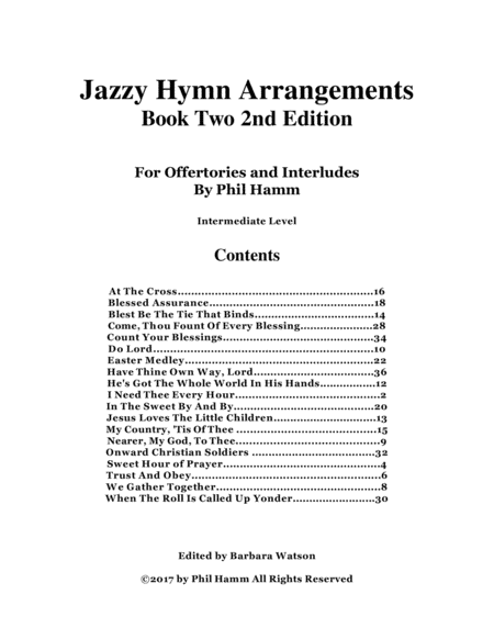 Jazzy Hymn Arrangements Book Two 2nd Edition Page 2