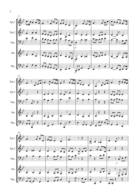 Jerusalem For Brass Quartet Page 2