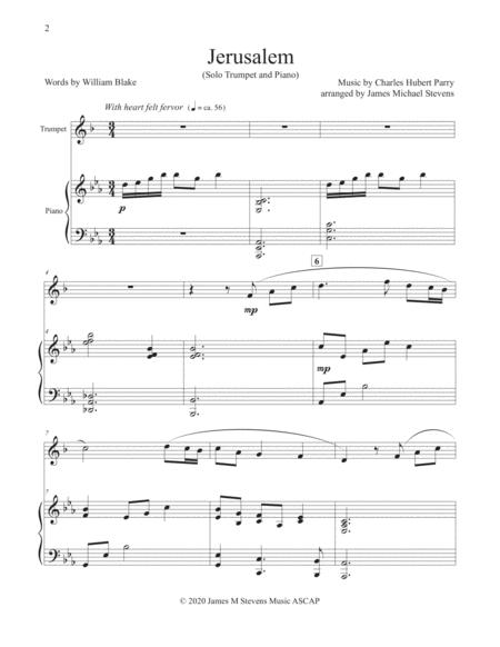 Jerusalem Trumpet Piano Page 2