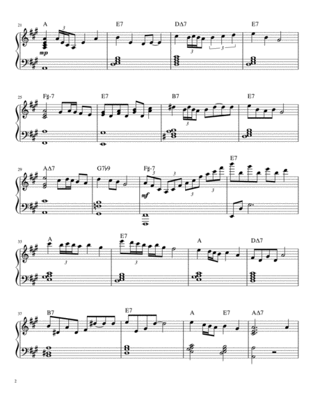 Jesu Joy Of Mans Desiring Bach Piano Solo Page 2