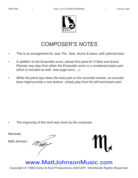 Jesu Joy Of Mans Desiring Jazz Trio Arrangement Page 2