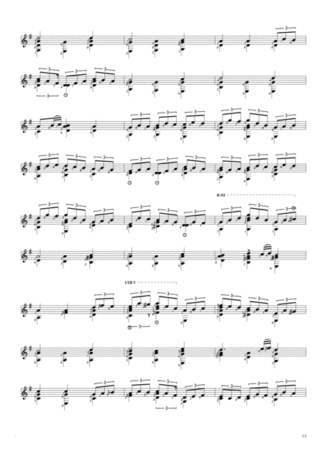 Jesu Joy Of Mans Desiring Solo Guitar Score Page 2