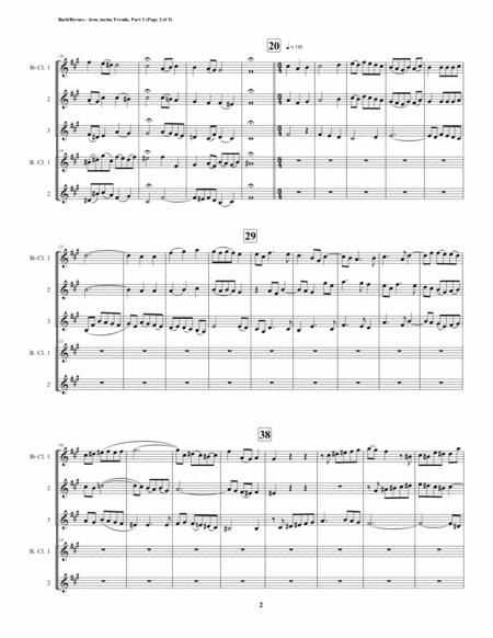 Jesu Meine Freude Part 2 By Js Bach For Clarinet Quintet Page 2