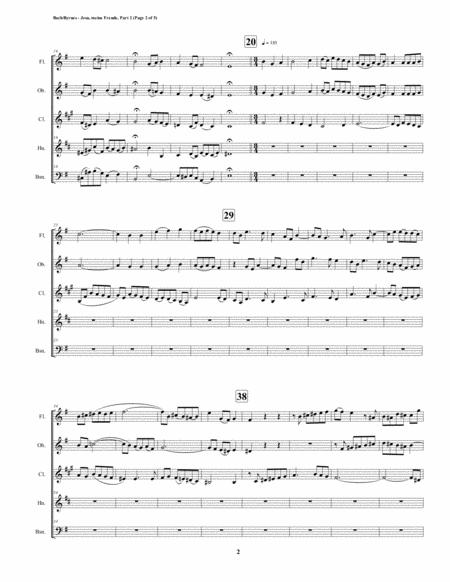 Jesu Meine Freude Part 2 By Js Bach For Woodwind Quintet Page 2