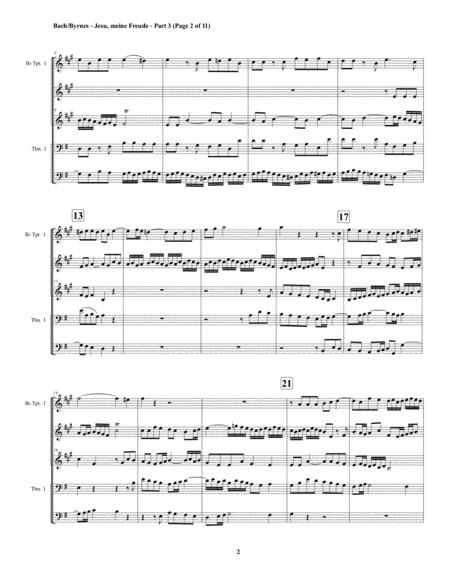 Jesu Meine Freude Part 3 By Js Bach For Brass Quintet Page 2