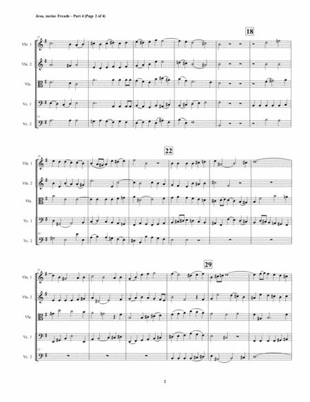 Jesu Meine Freude Part 4 By Js Bach For String Quintet Page 2
