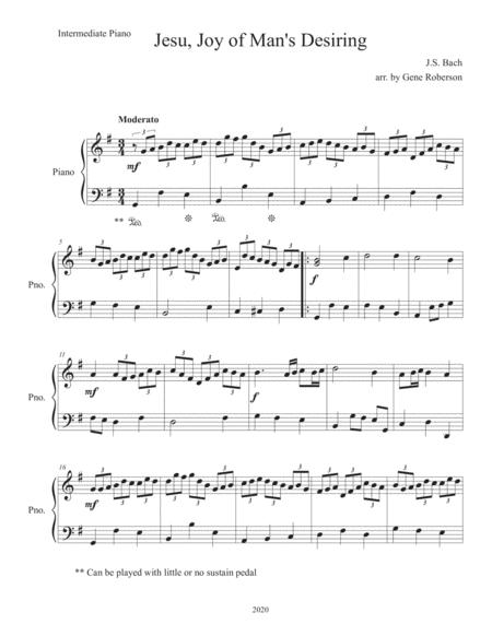 Jesus Joy Of Man Desiring Intermediate Piano Page 2