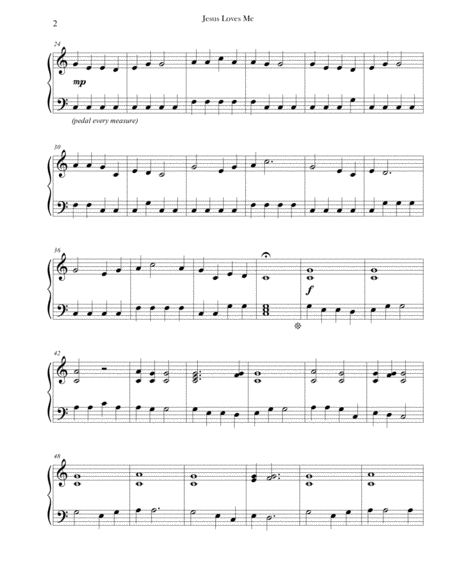 Jesus Loves Me Piano Level 1 Page 2