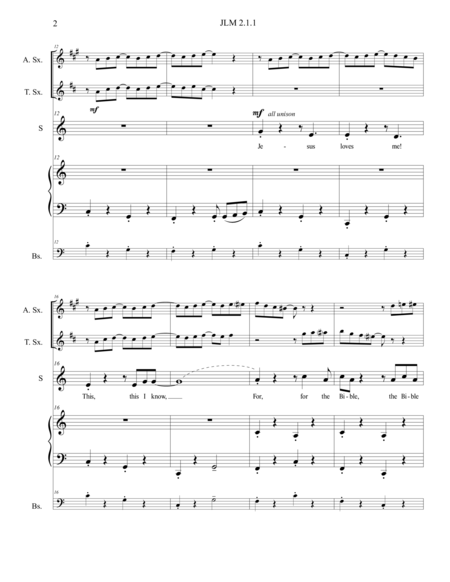 Jesus Loves Me Satb Version 2 Page 2