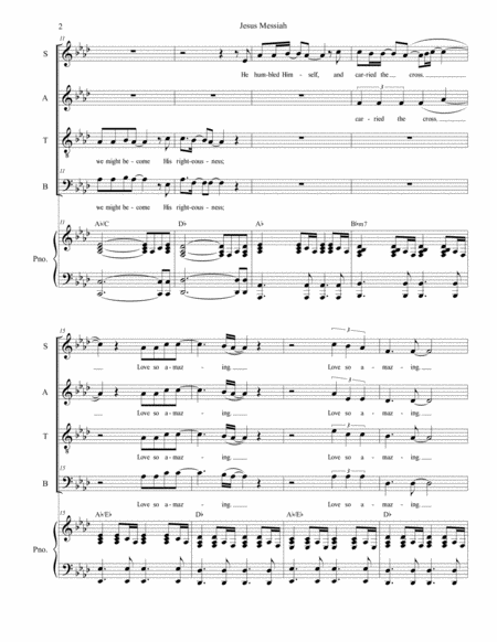 Jesus Messiah For Satb Page 2