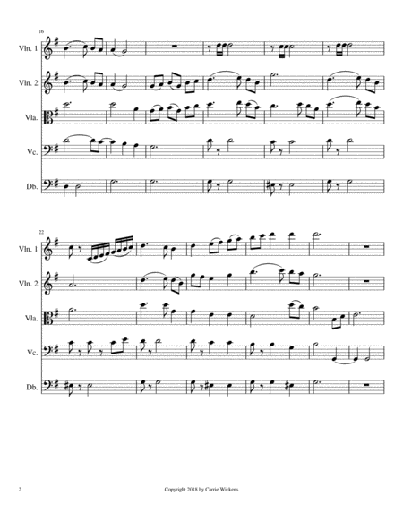 Jesus Paid It All String Orchestra Page 2